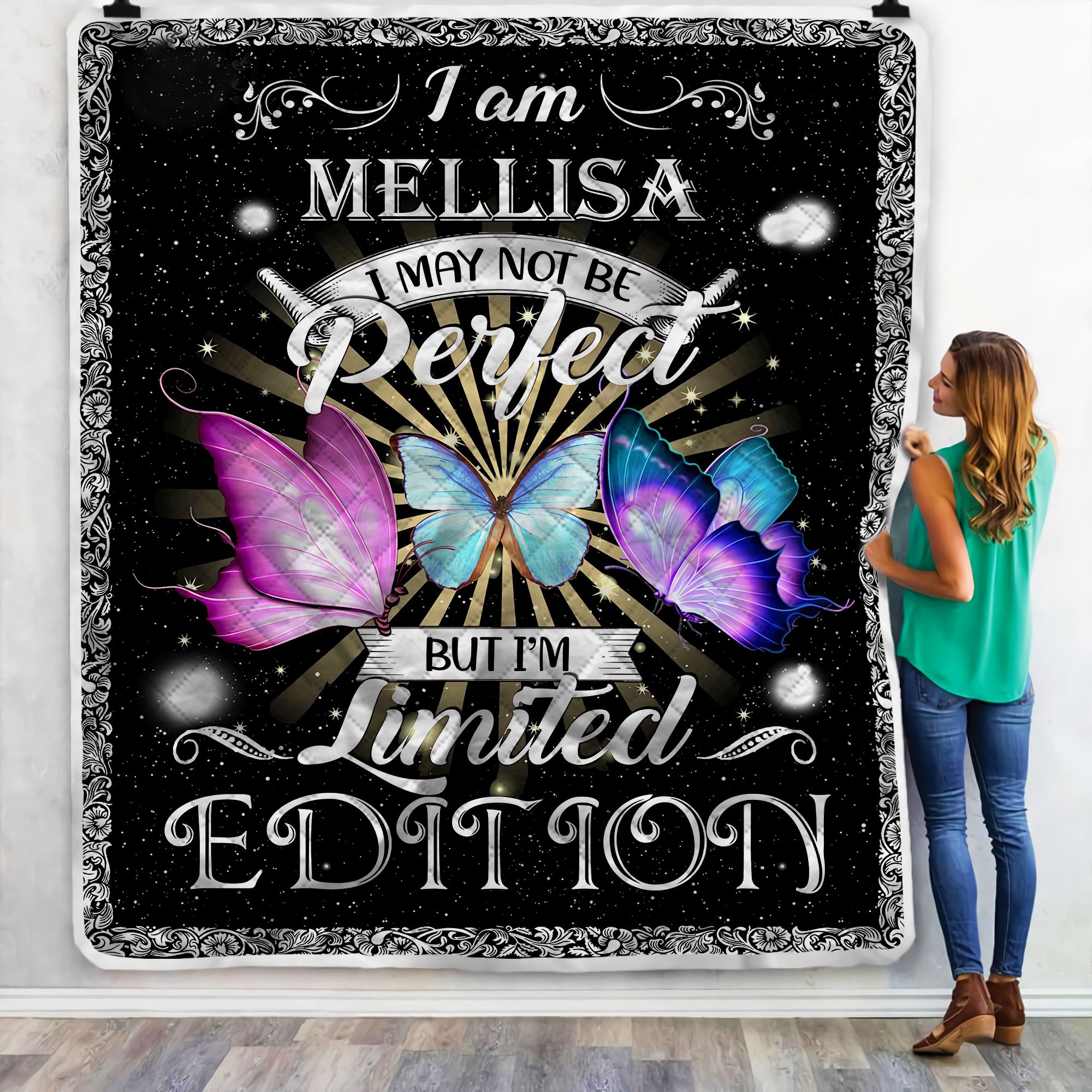 I Am Mellisa Fleece Blanket