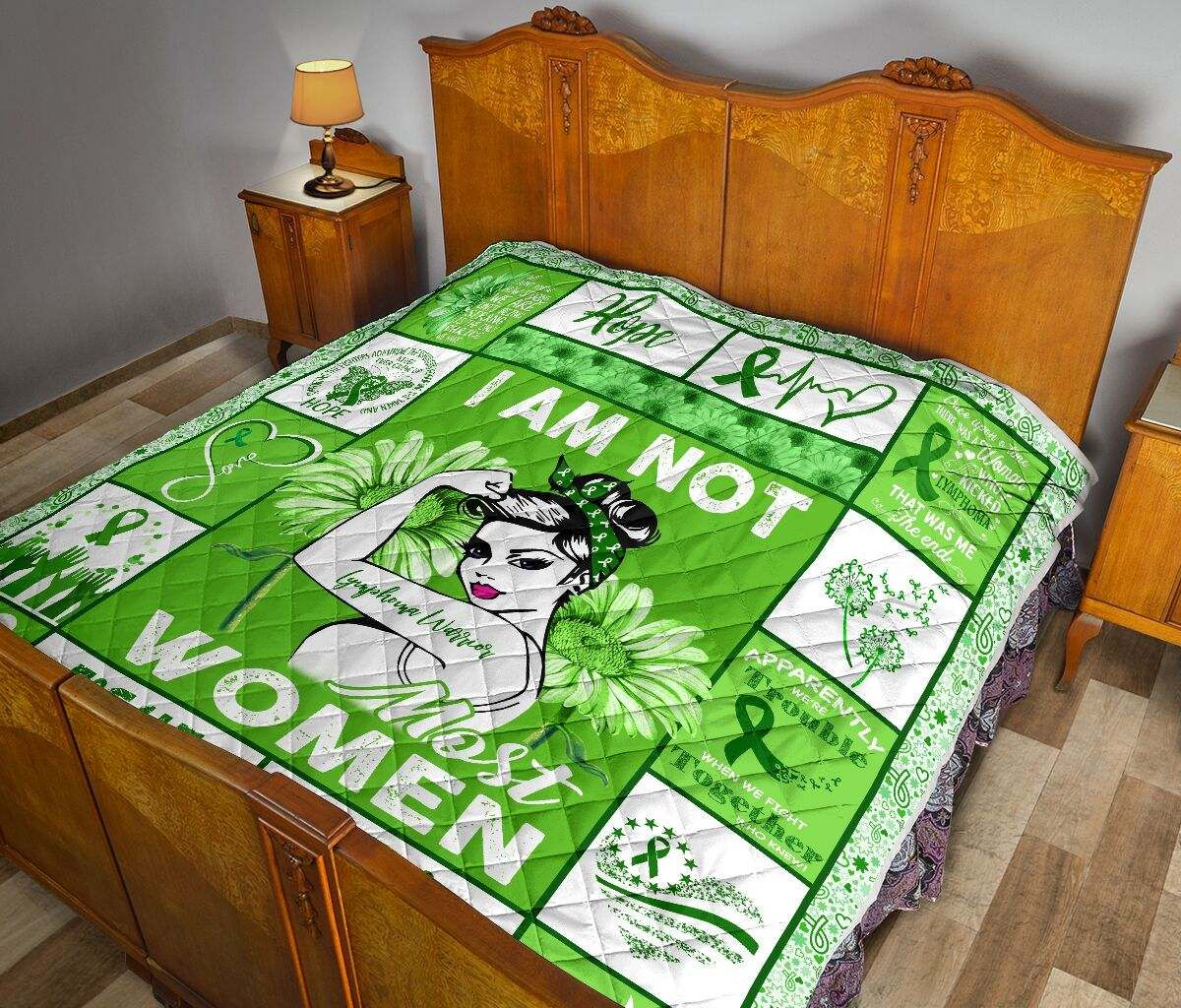 I AM NOT MOST WOMEN LYMPHOMA QUILT DHC281111240DD