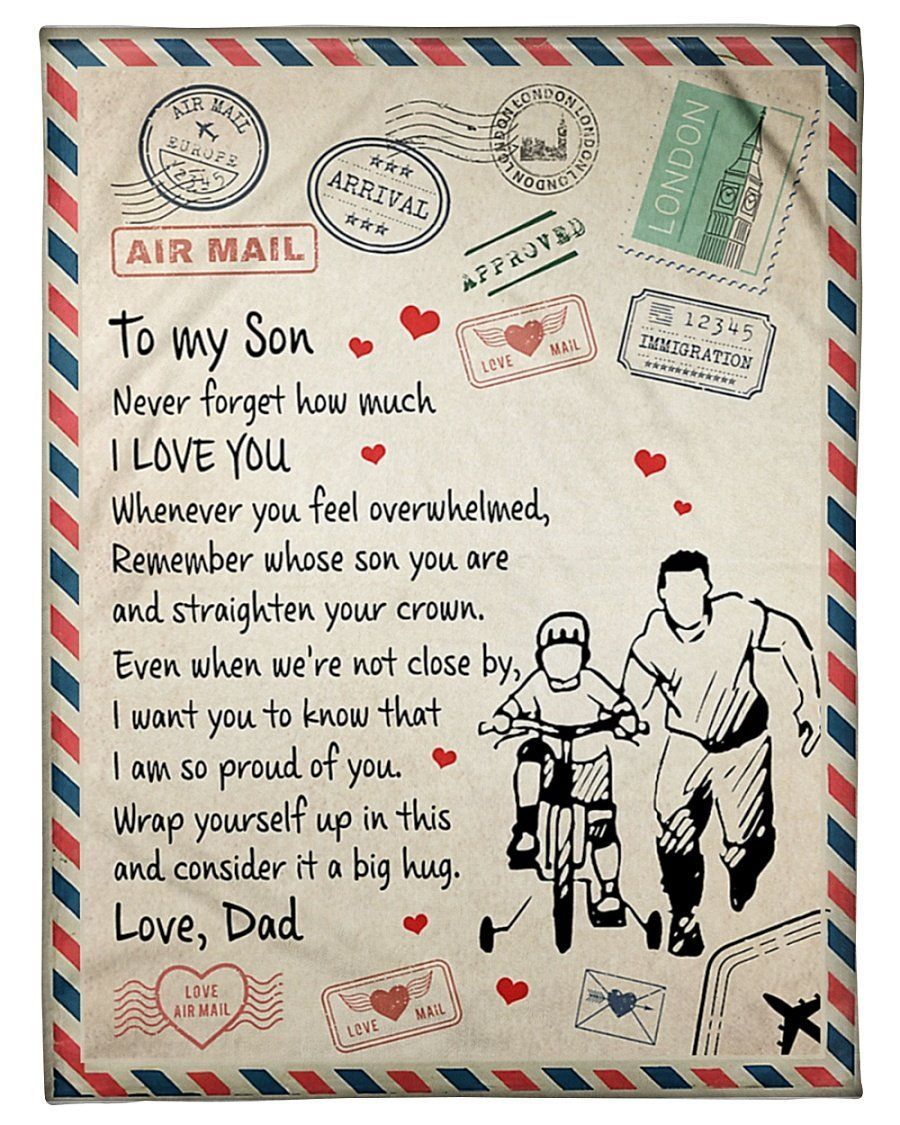 I Am So Proud Of You Fleece Blanket To Son Fleece Blanket