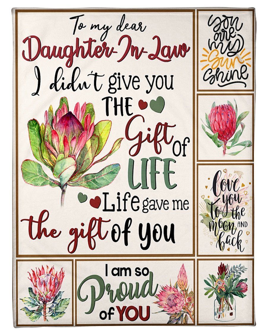 I Am So Proud Of You Lovely Message Gifts For Daughter-in-law Fleece Blanket