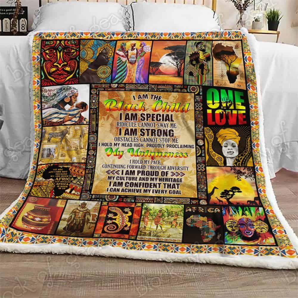 I Am The Black Child Fleece Blanket