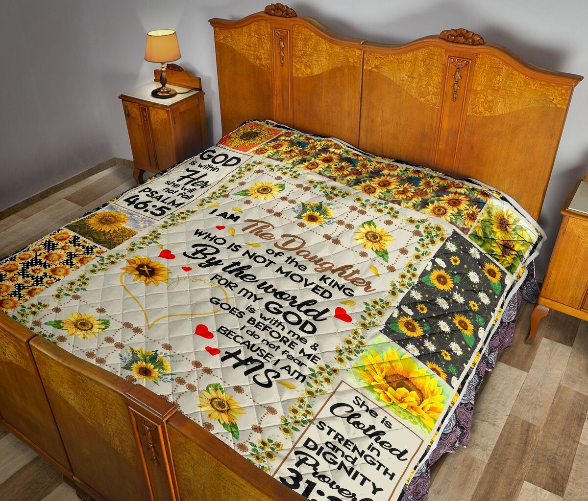 I Am The Daughter Of The King Quilt Blanket DHC0201977DD