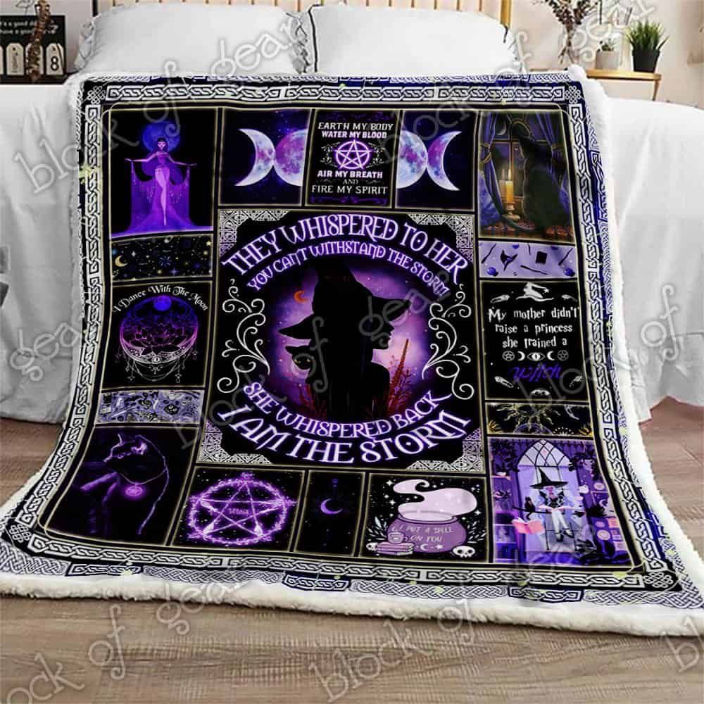 I Am The Storm Witch Fleece Blanket