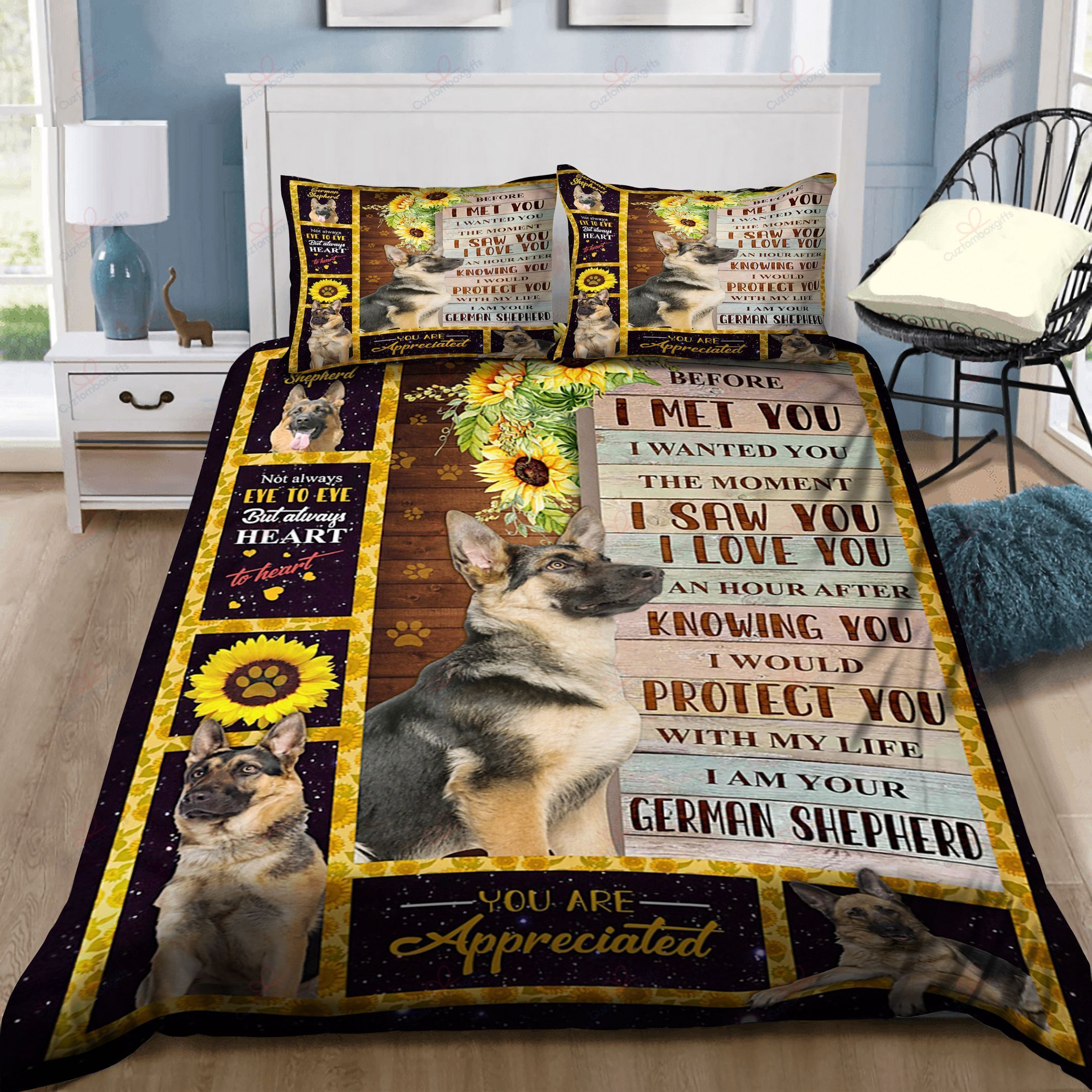 I Am Your German Shepherd Bedding Set