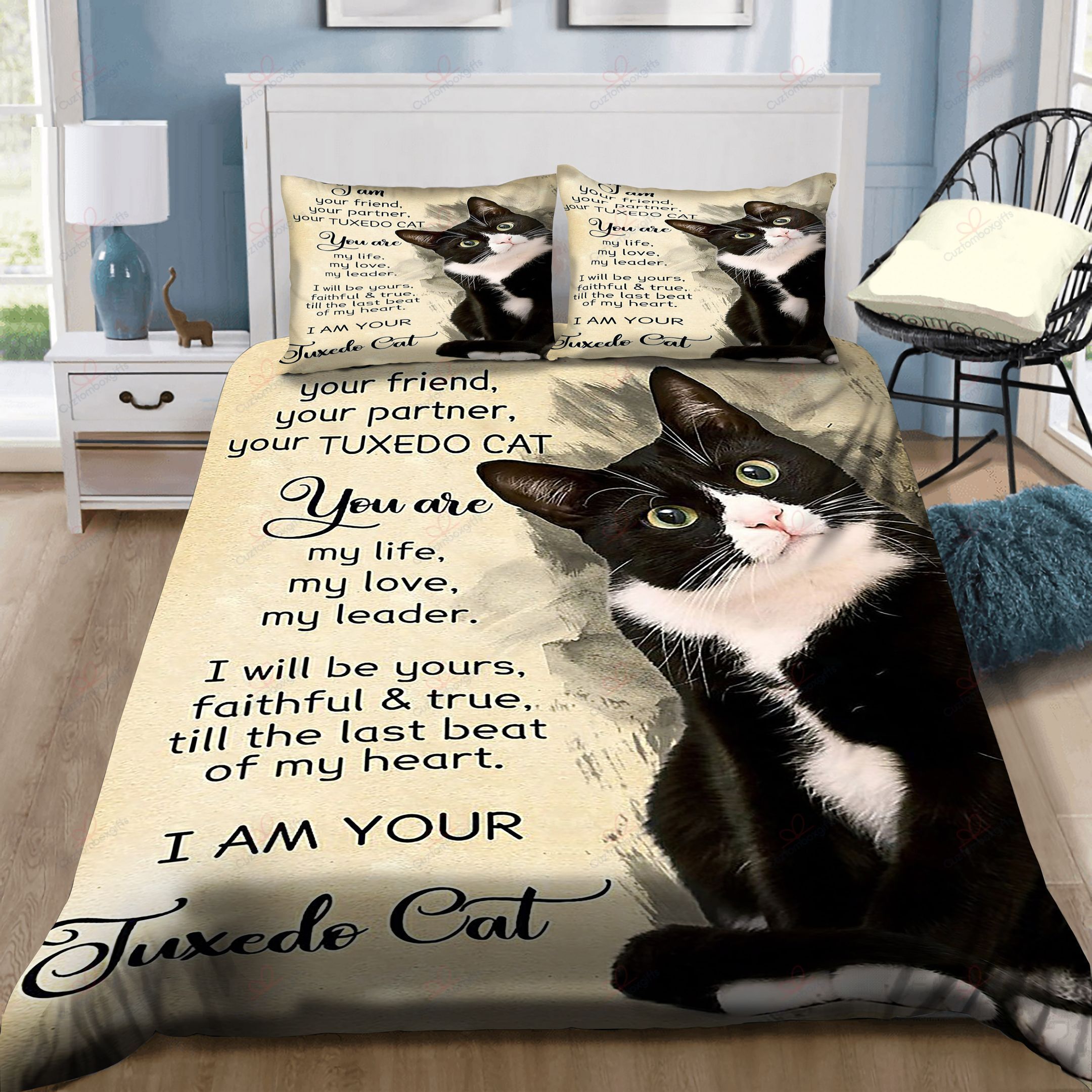 I Am Your Tuxedo Cat Bedding Set