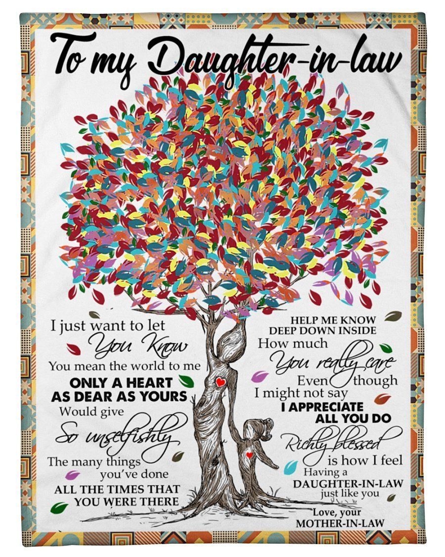 I Appreciate All You Do Quote Gift For Daughter-in-law Fleece Blanket