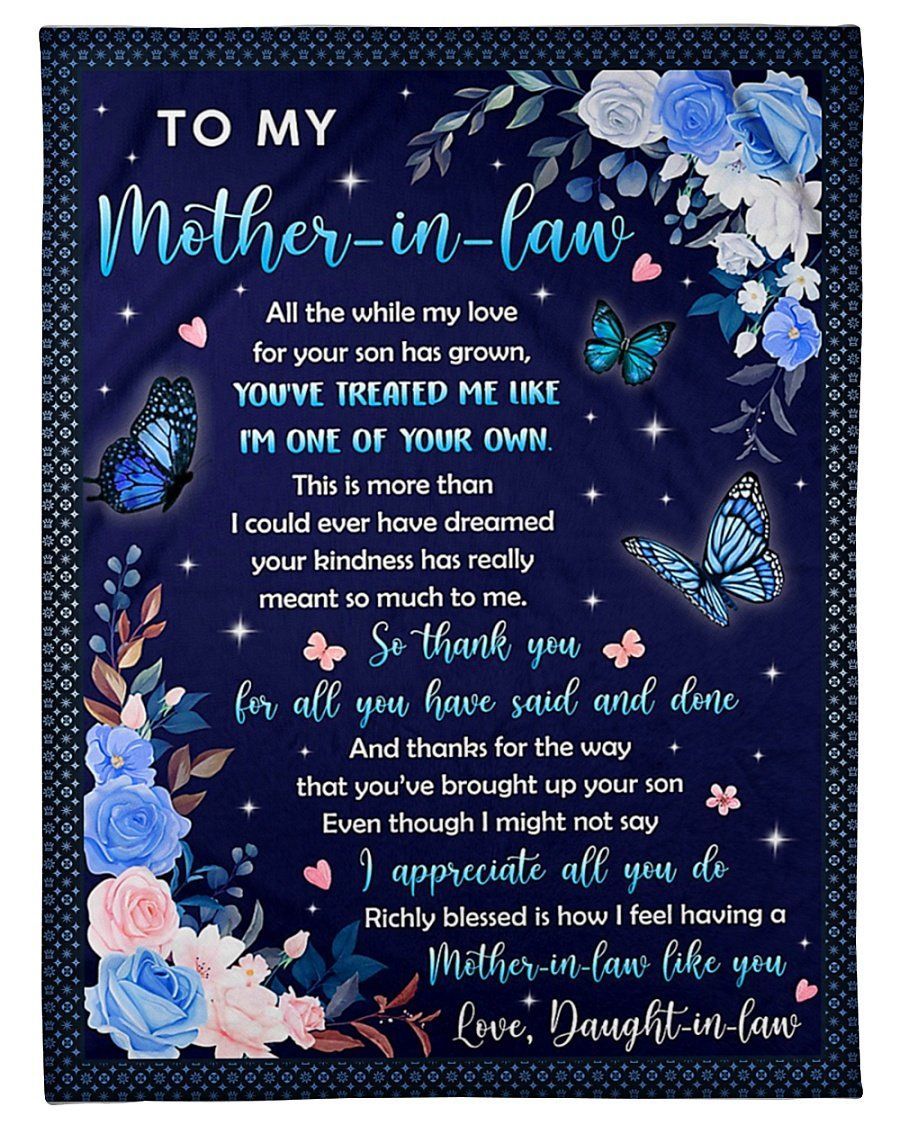 I Appreciated All You To Mother In Law Fleece Blanket Fleece Blanket