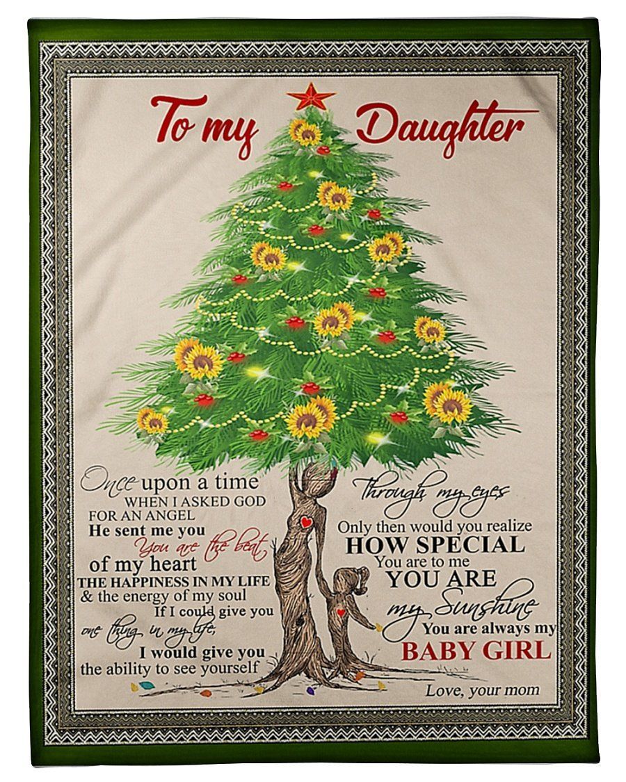 I Asked God For An Angel Fleece Blanket To Daughter Fleece Blanket