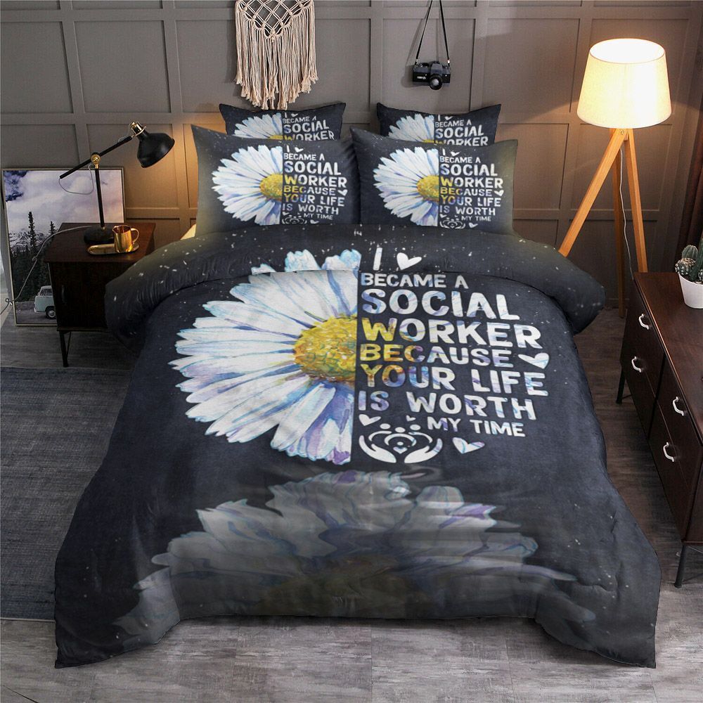 I Became A Social Worker Bedding Set