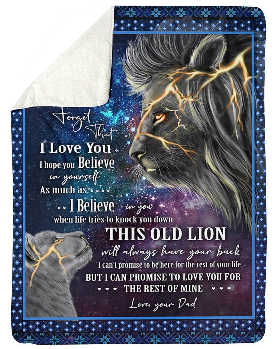 I Believe In You Dad To Son Fleece Blanket Sherpa Blanket