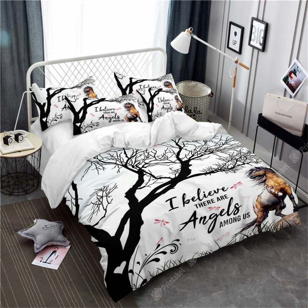 I Believe There Are Angels Among Us Bedding Set