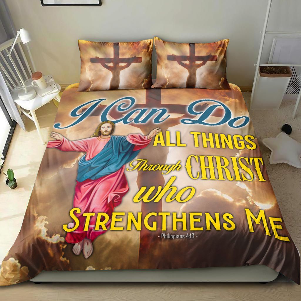 I Can Do All Things Through Christ Strengthens Me Bedding Set