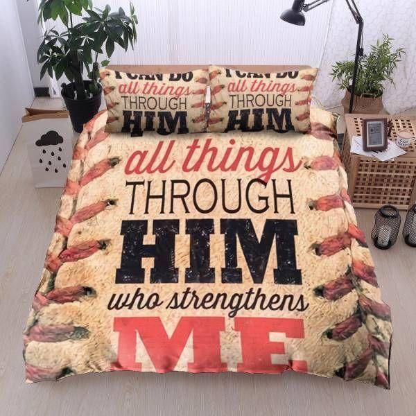 I Can Do All Things Through Him Bedding Set