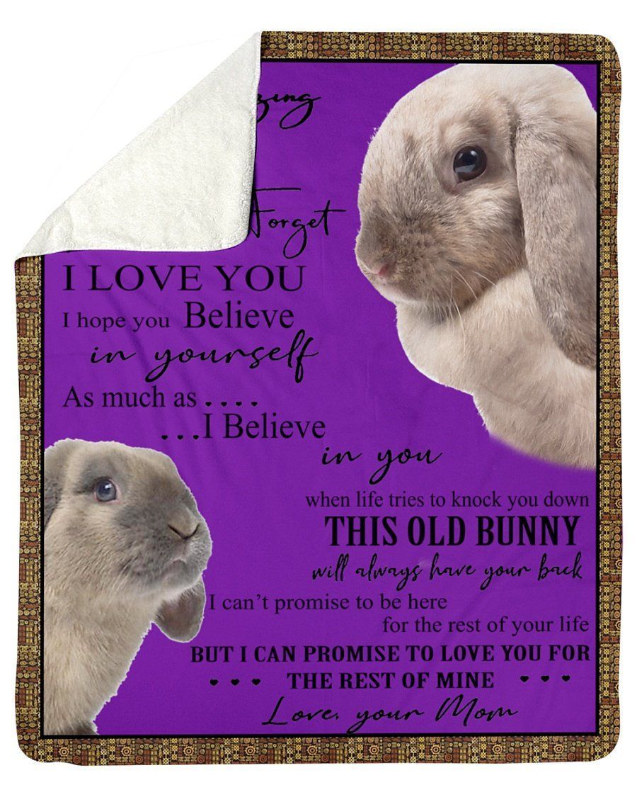 I Can Promise To Love You For The Rest Of Mine Rabbit Trending Fleece Blanket