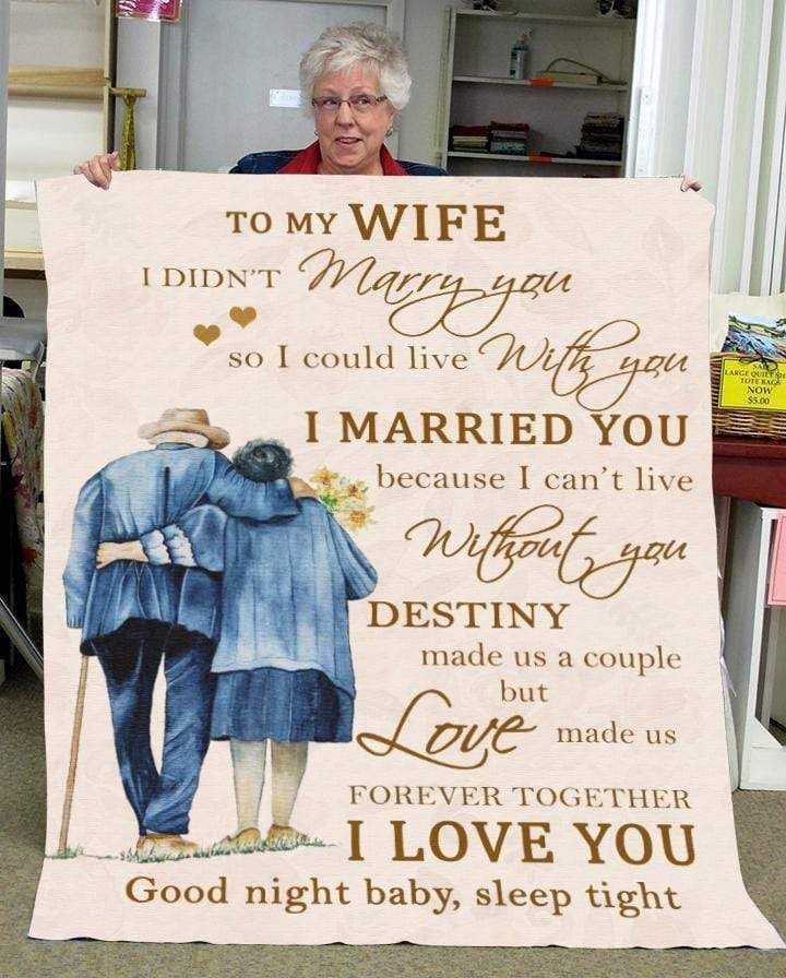 I Can’t Live Without You Fleece Blanket Gift For Wife