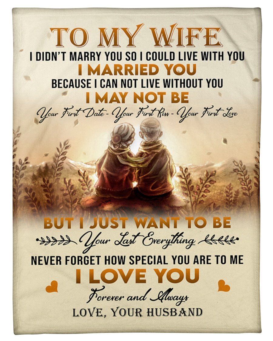 I Didn’t Marry U So I Could Live With U Fleece Blanket To Wife Fleece Blanket