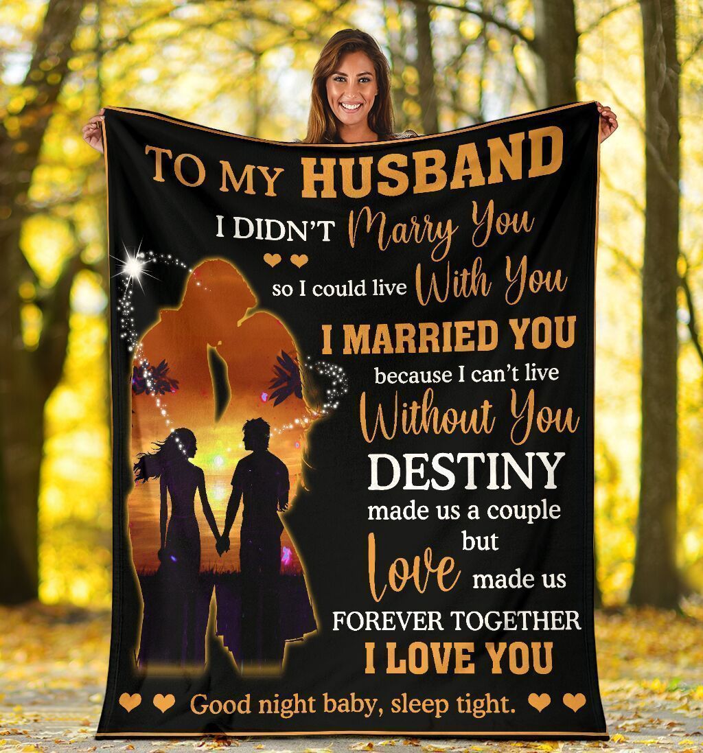 I Didn’t Marry With You So I Could Live With You Fleece Blanket