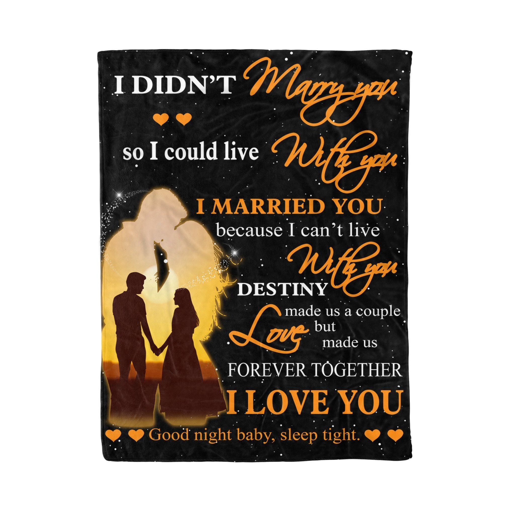 I Didn’T Marry You So I Could Live Sherpa Fleece Blanket