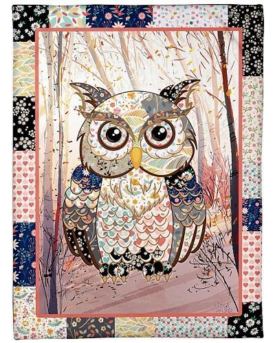 I Freaking Love Owls Sherpa Fleece Blanket