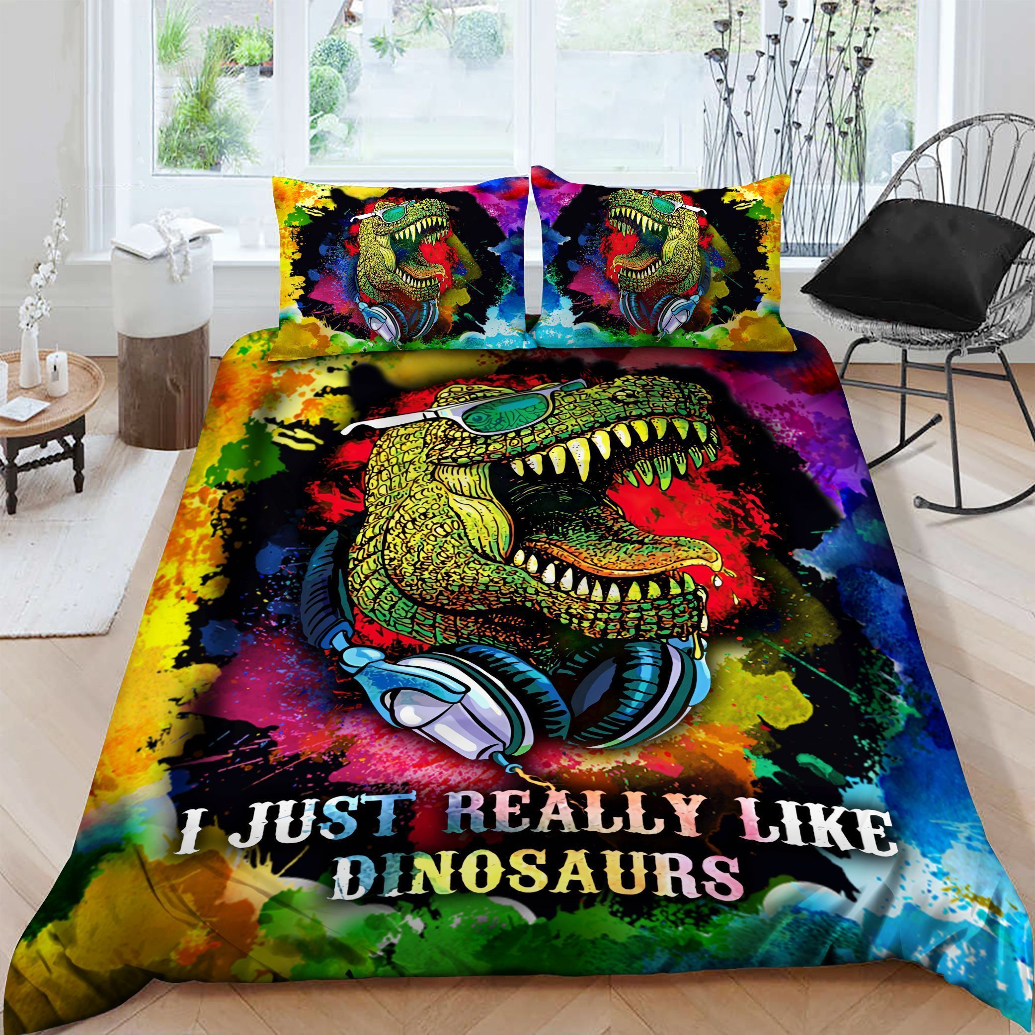 I Just Really Like Dinosaur Bedding Set