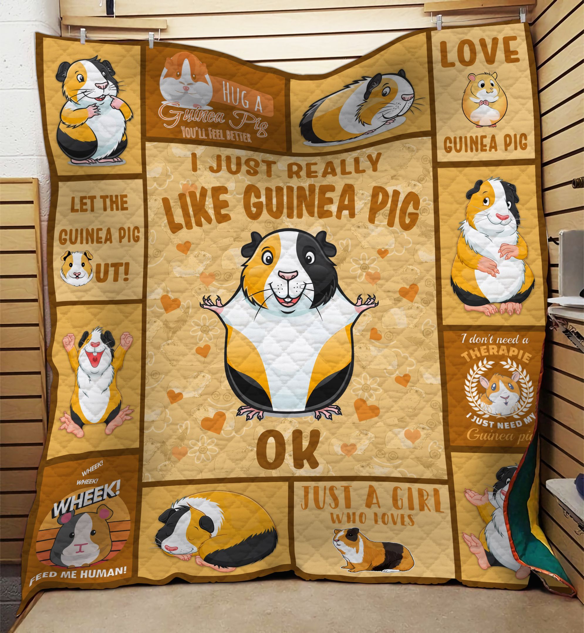 I Just Really Like Guinea Pig GS-NT2602HY Quilt Blanket