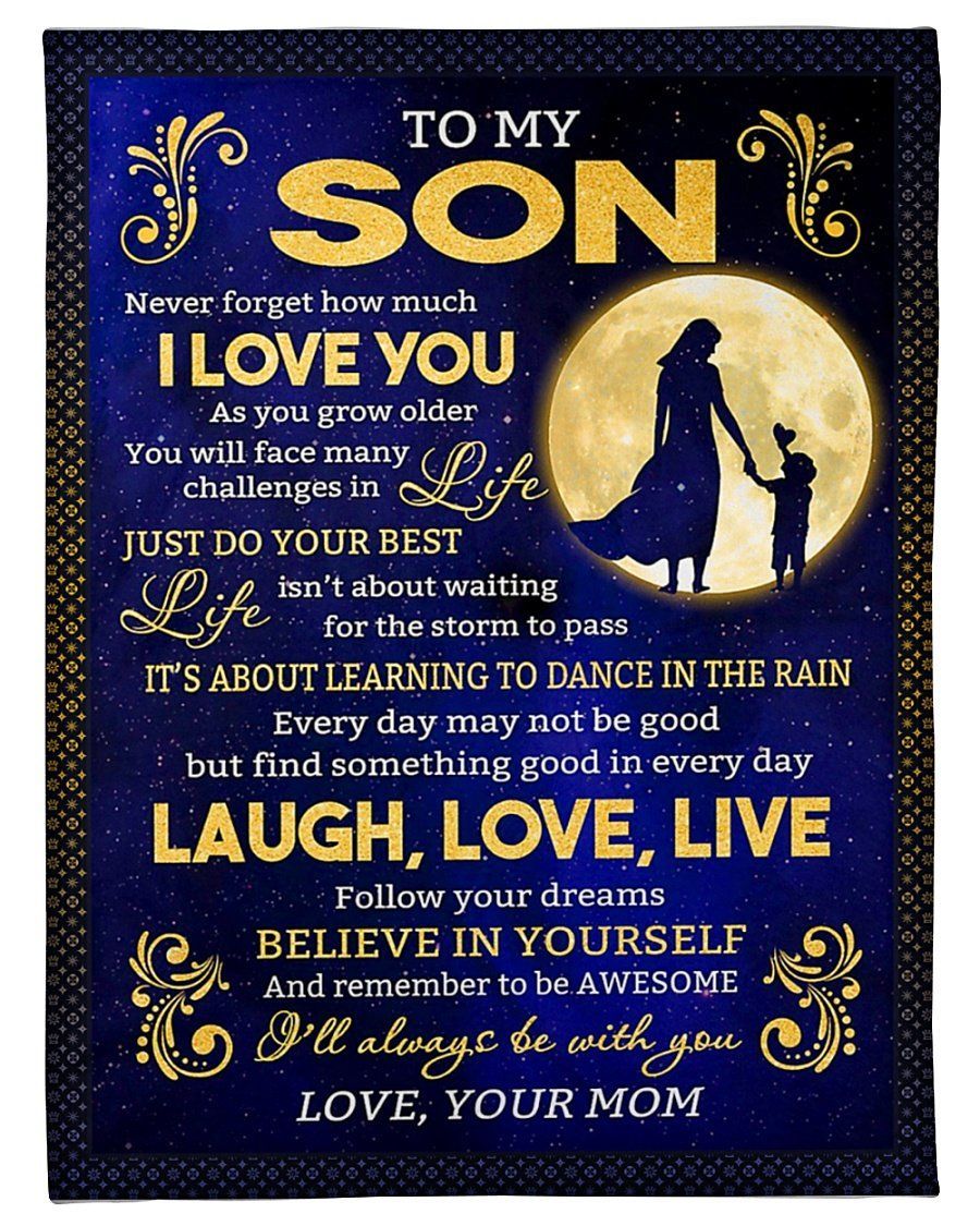I’ll Always Be With You Fleece Blanket To Son Fleece Blanket