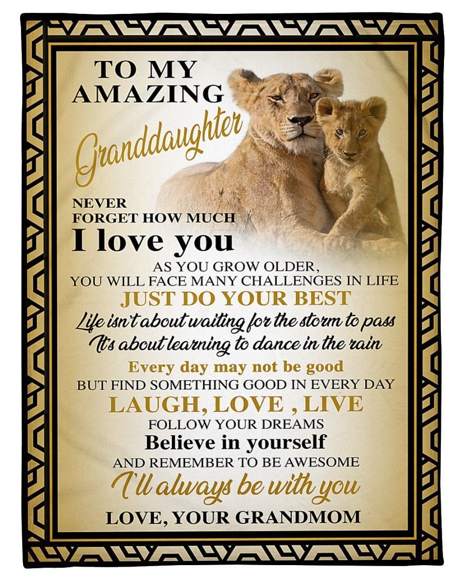 I’ll Always Be With You Gift For Granddaughter Fleece Blanket