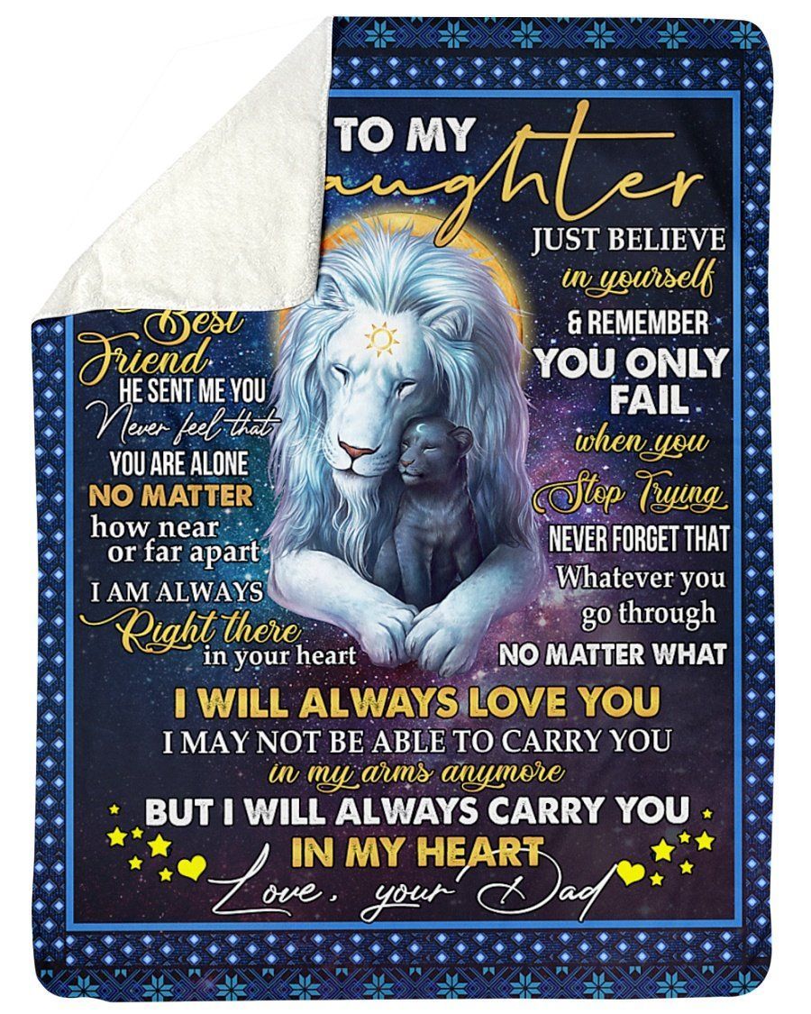 I’ll Always Love You My Baby Fleece Blanket For Daughter Sherpa Blanket