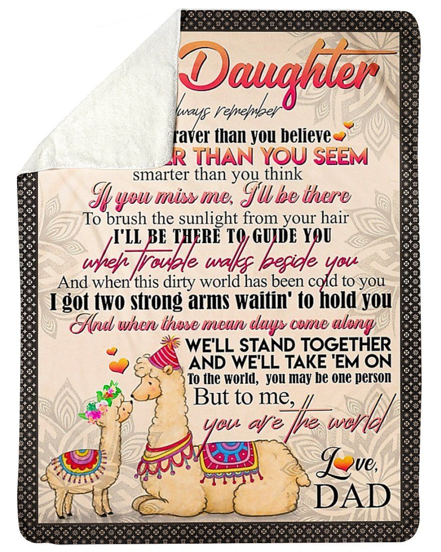 I’ll Be There To Guide You Fleece Blanket To Daughter Sherpa Blanket