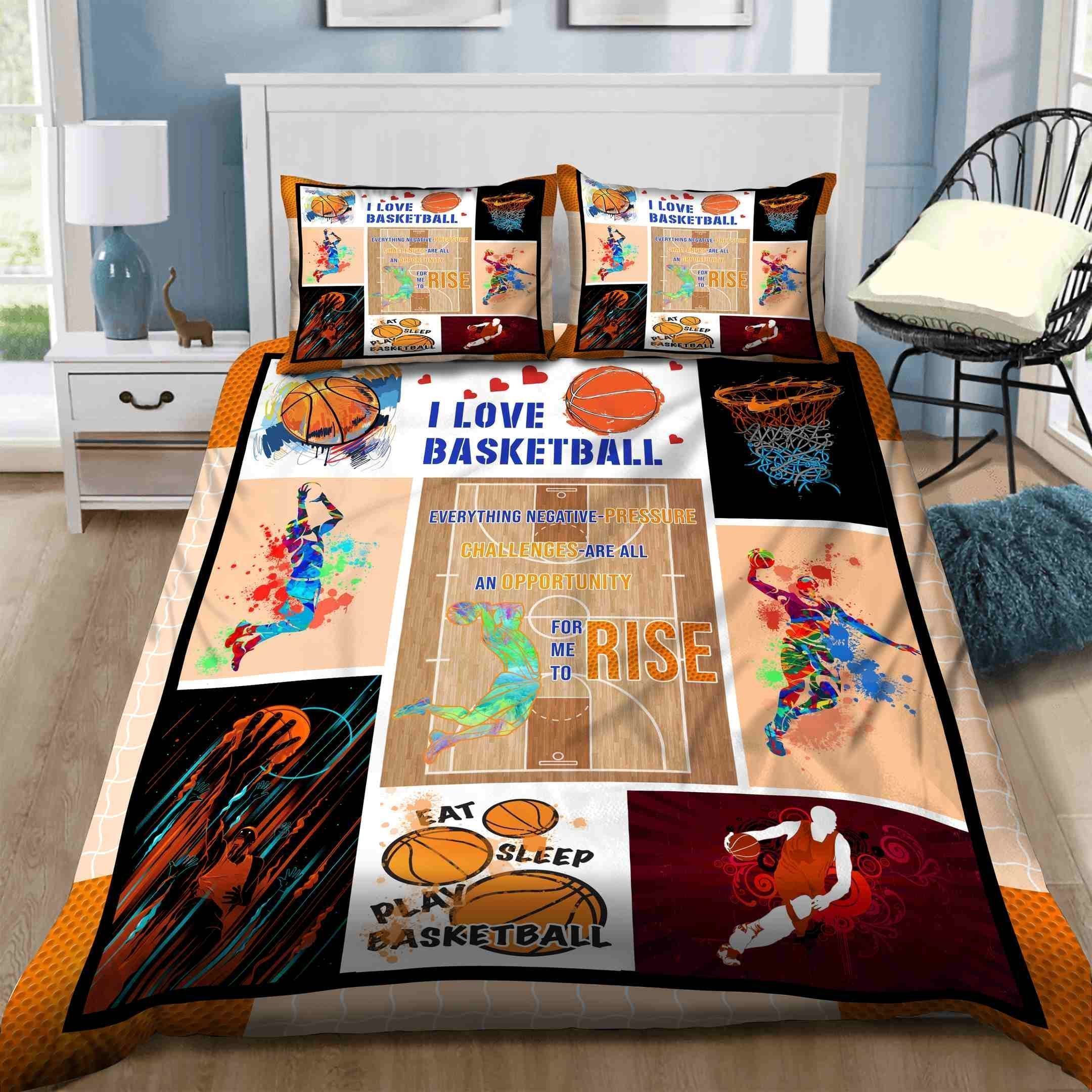 I Love Basketball Bedding Set