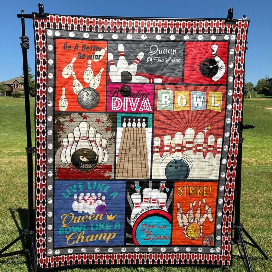 I Love Bowling PKT240623 Quilt Blanket