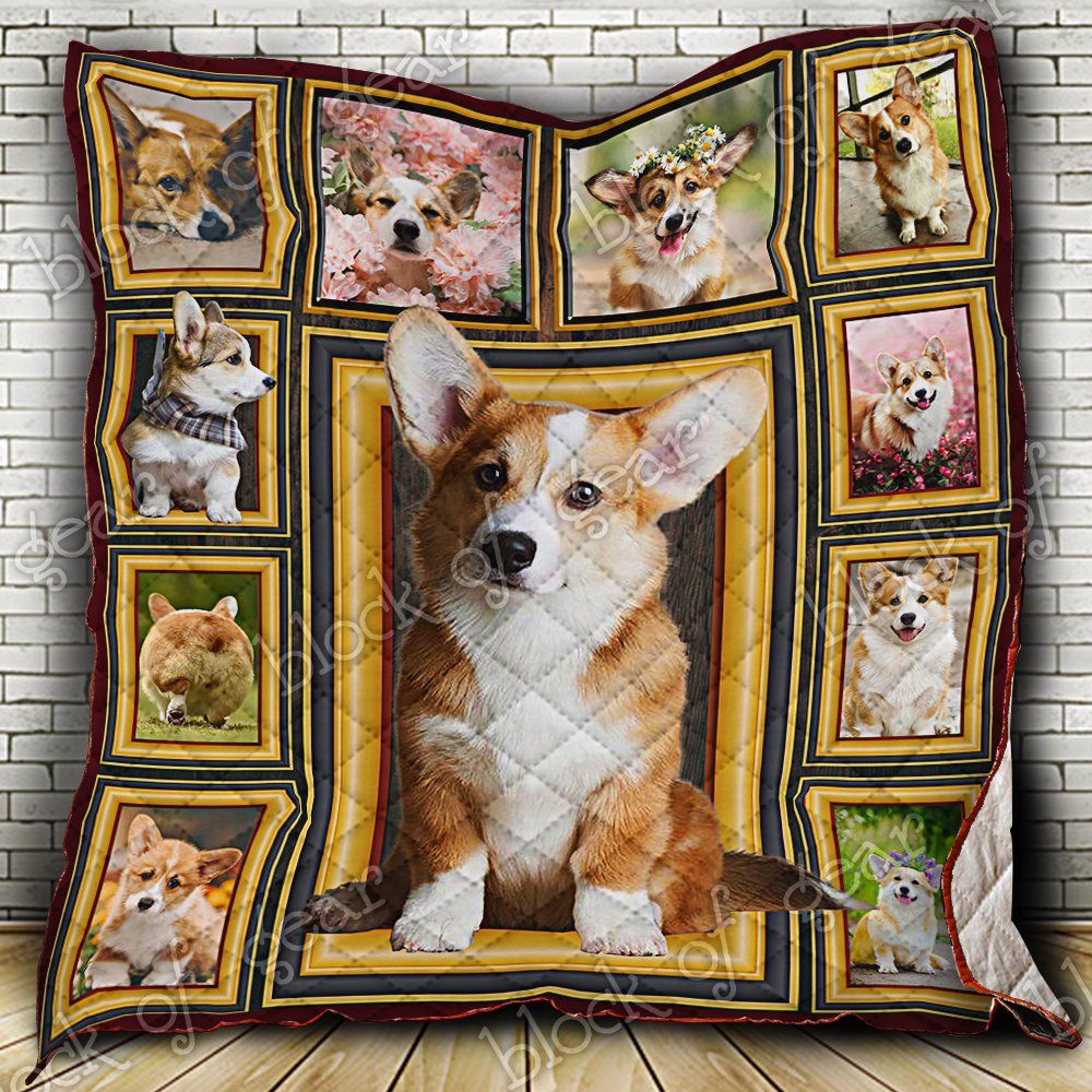 I Love Corgi To The Moon And Back Quilt Np222 Dhc11122483Dd