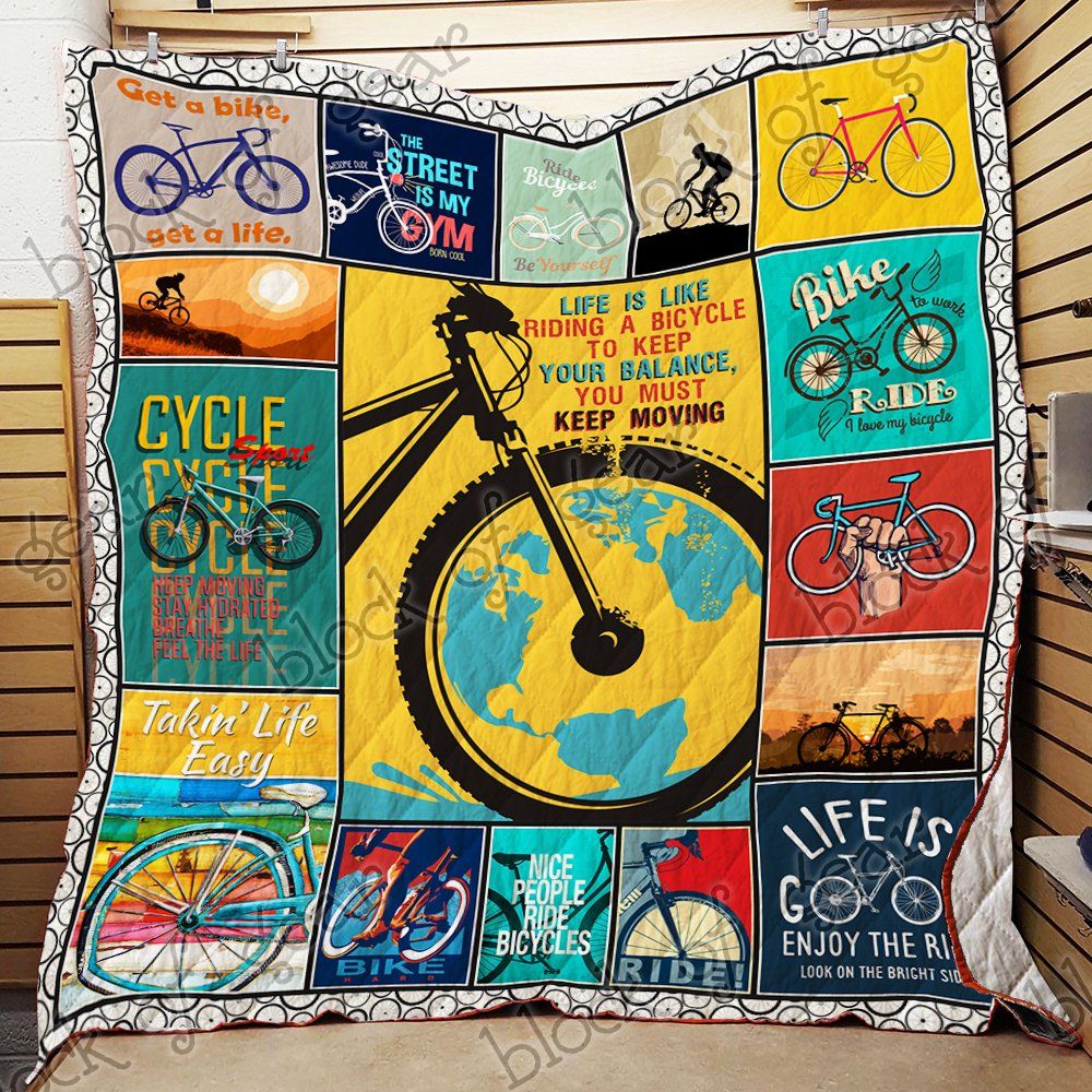 I Love Cycling Quilt Nh145 Dhc11124325Dd