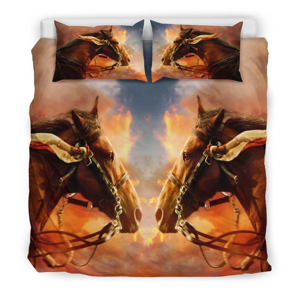 I Love Fire Horse Bedding Set