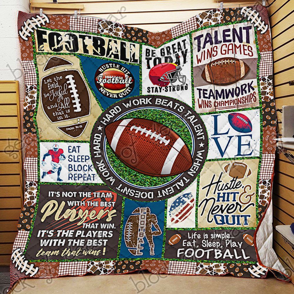 I Love Football Quilt Psl670 Dhc11122672Dd