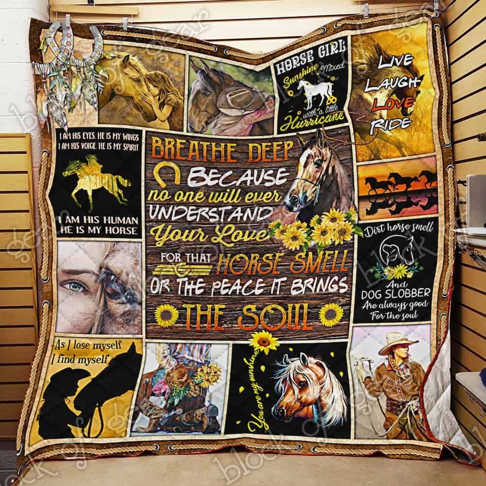I Love Horses GS-CL-NT2910 Quilt Blanket