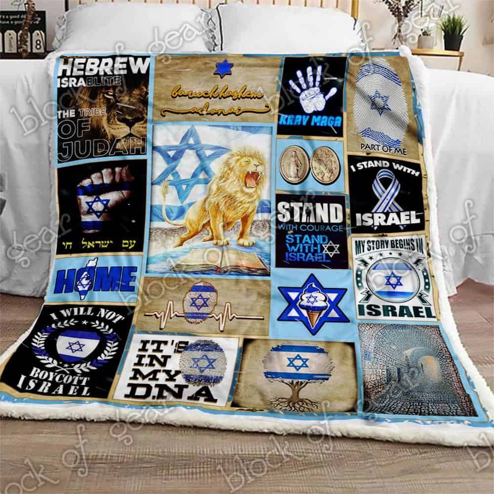 I Love Israel Fleece Blanket