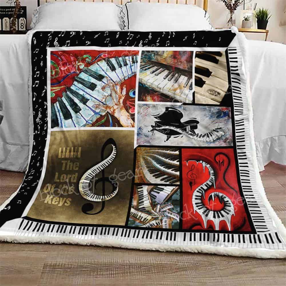 I Love Music Fleece Blanket