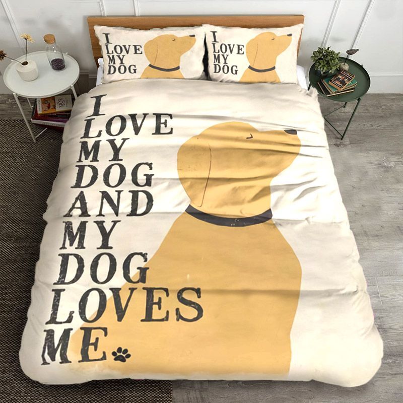 I Love My Dog Bedding Set