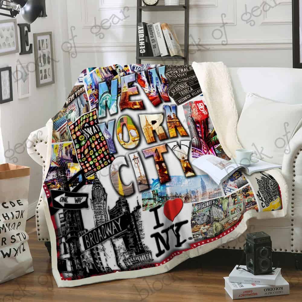 I Love NYC Fleece Blanket