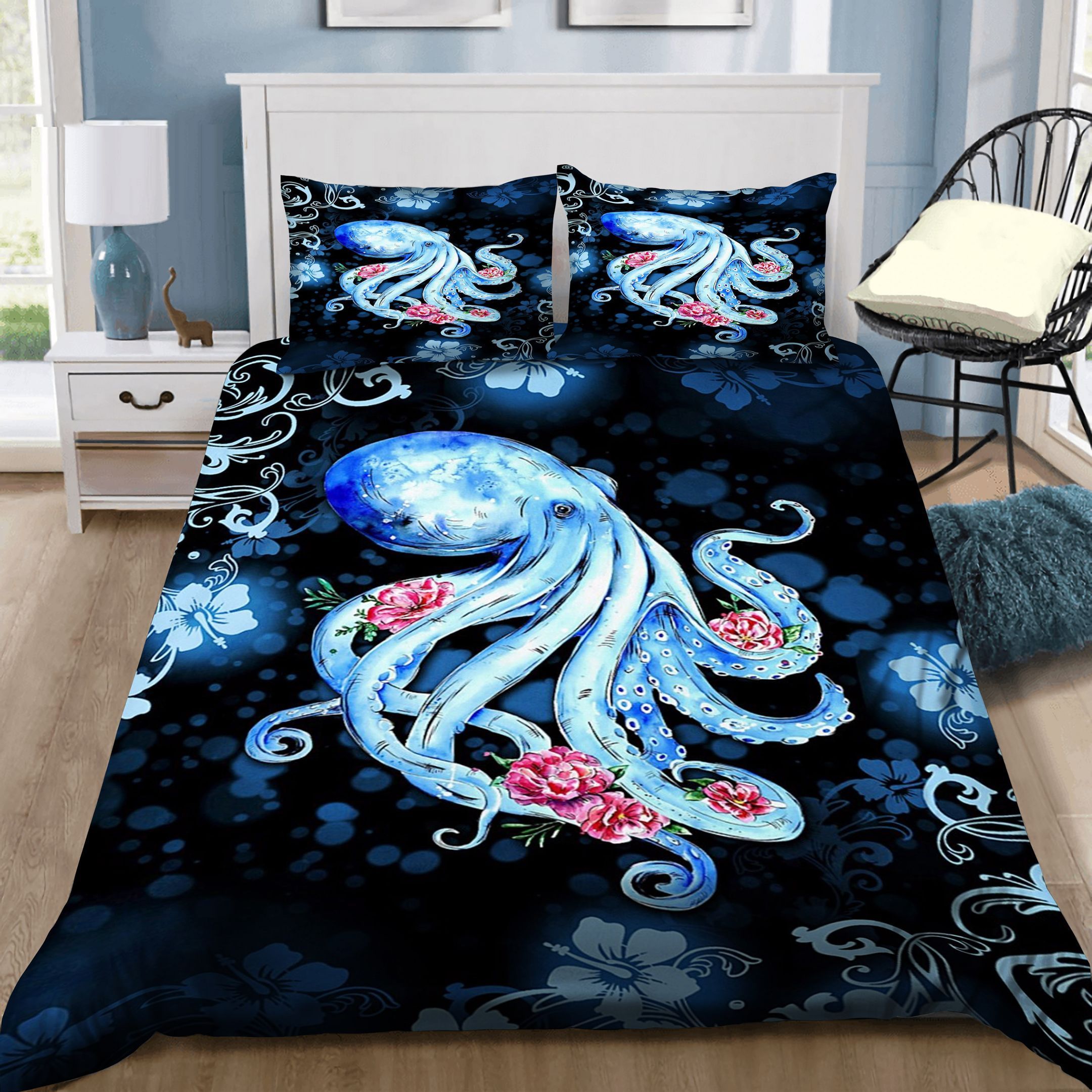 I Love Octopuses Bedding Set