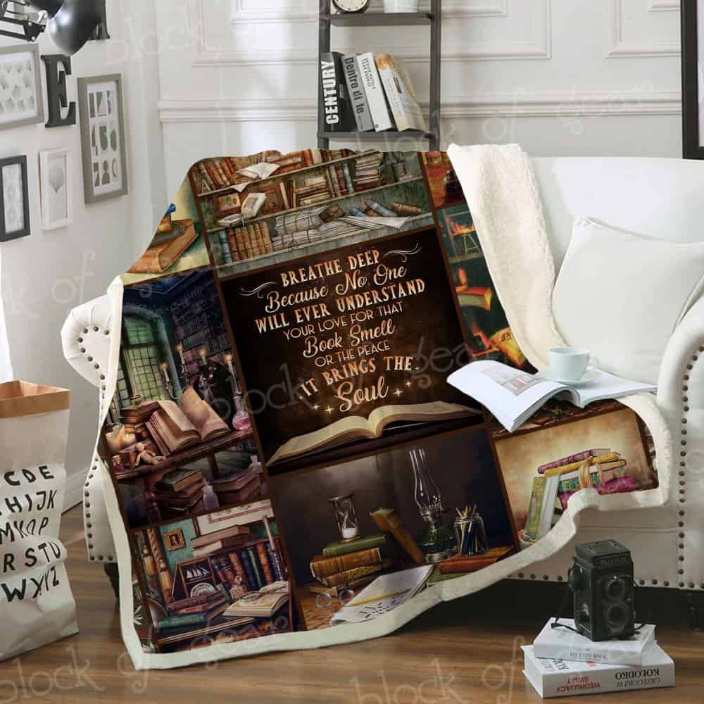 I Love Reading Book Fleece Blanket