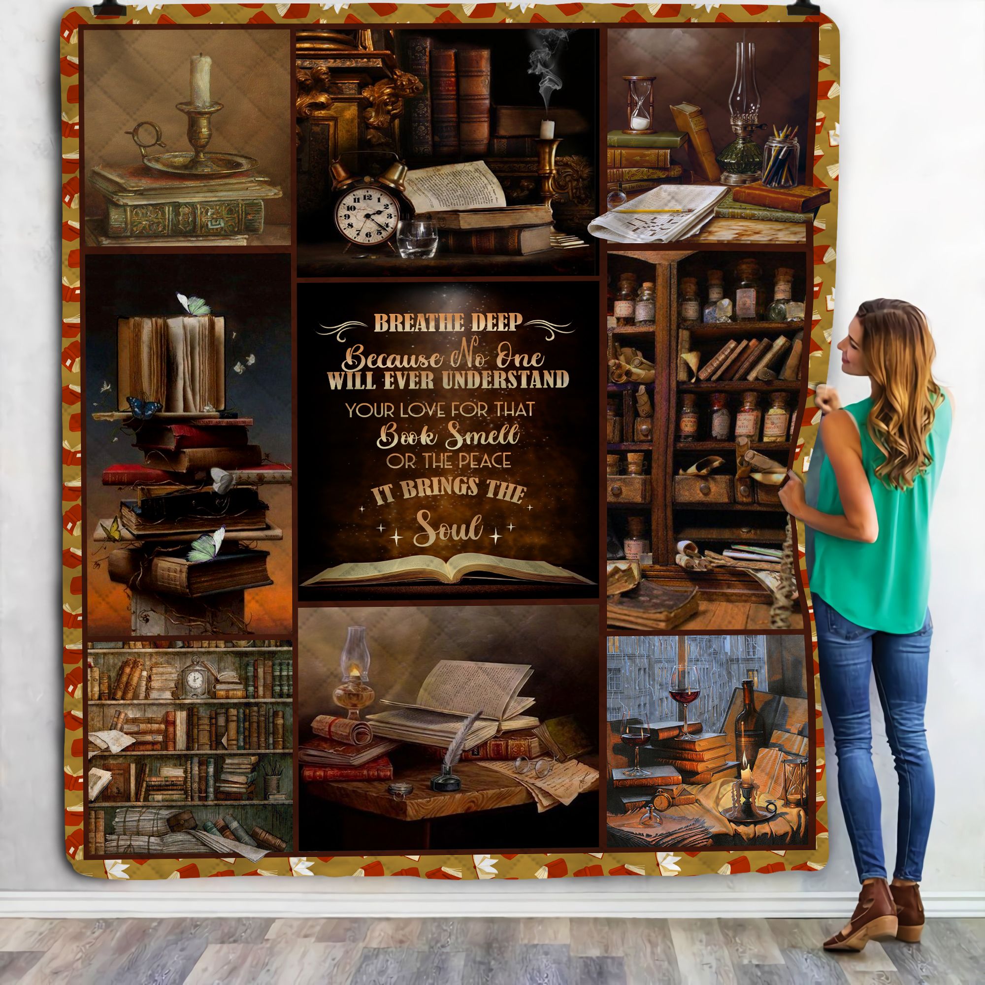 I Love Reading Book Fleece Blanket
