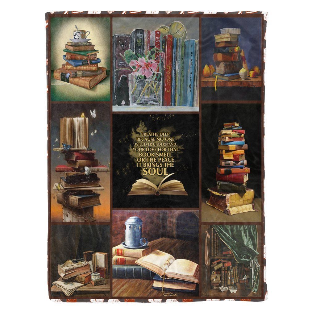 I Love Reading Sherpa Fleece Blanket