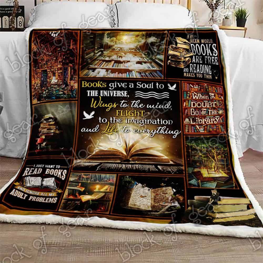 I Love Reading Fleece Blanket
