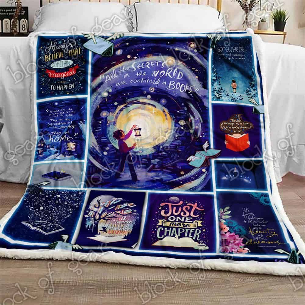 I Love Reading Fleece Blanket