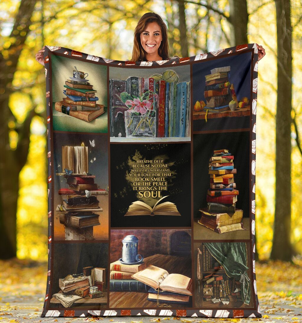 I Love Reading For Book Lovers Sherpa Fleece Blanket
