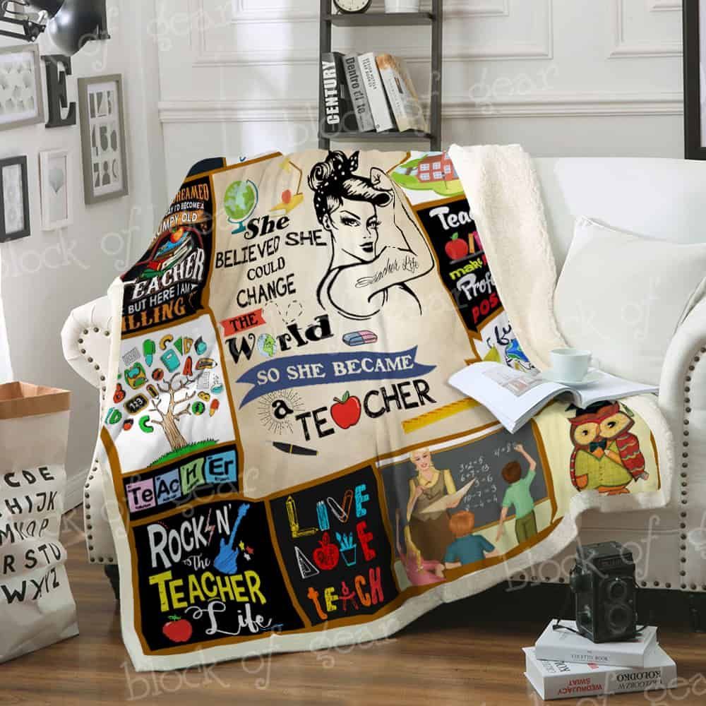 I love teaching Fleece Blanket