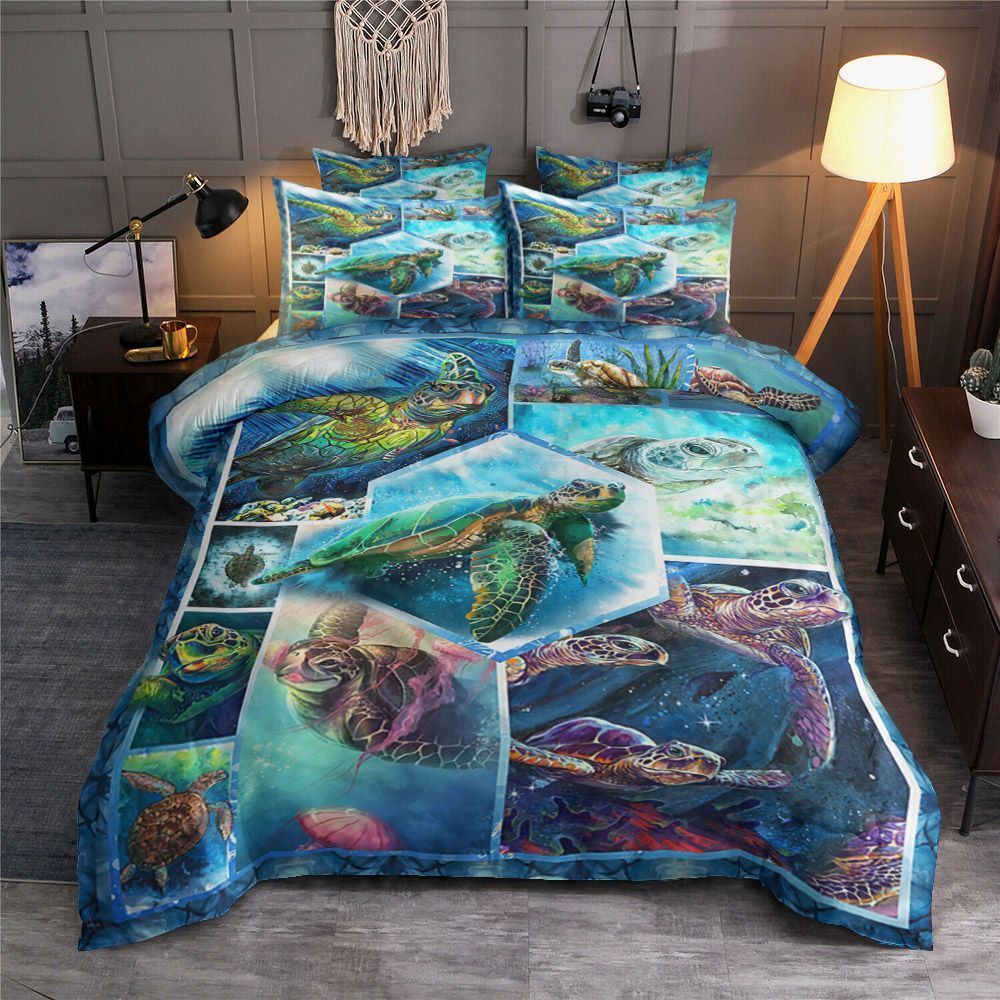I Love Turtles Bedding Set