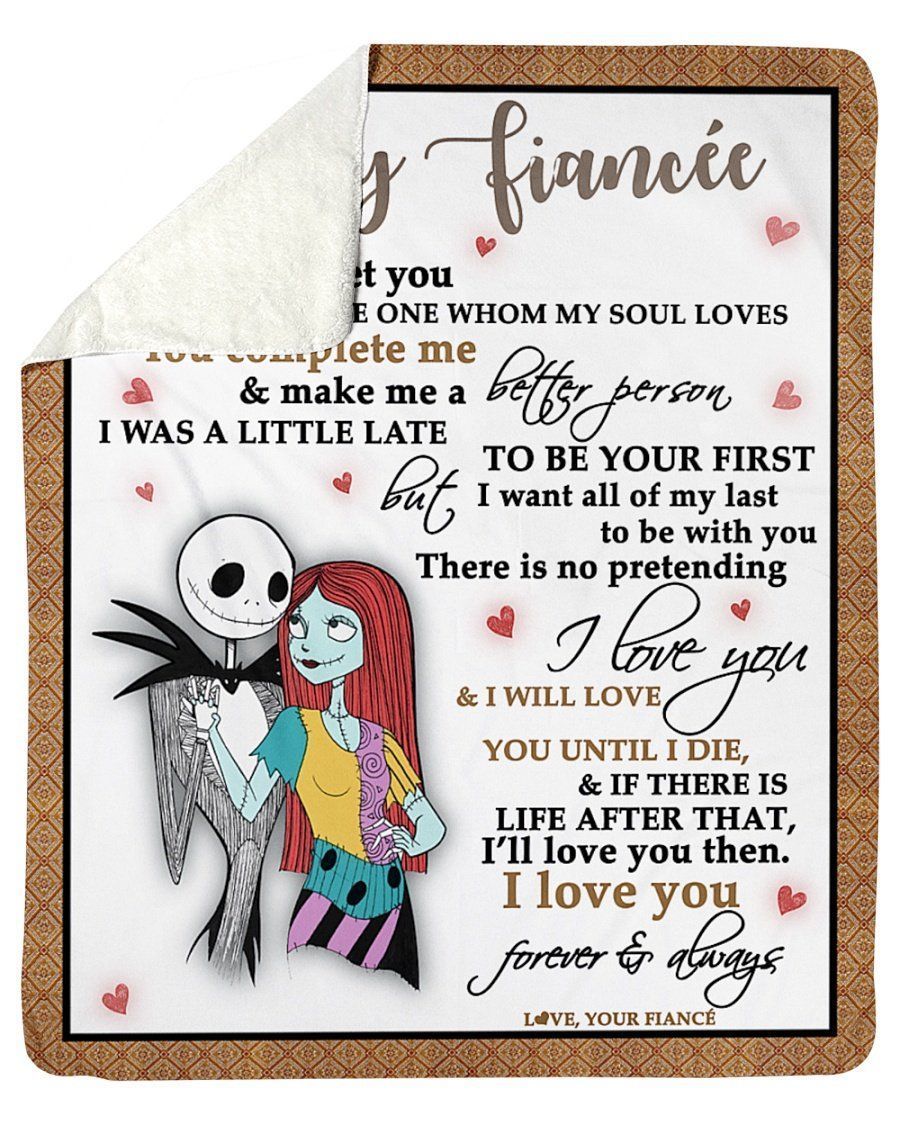 I Love You Always And Forever Gift For Your Fiancée Fleece Blanket